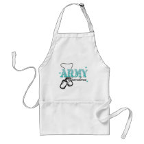 Teal Army Grandma Apron