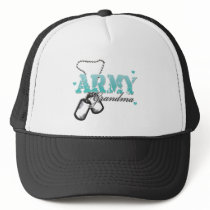 Teal Army Grandma Trucker Hats