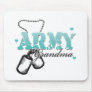 Teal Army Grandma Mouse Pad