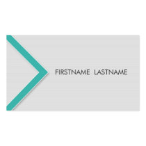 Teal Arrow Personal Networking Business Cards
