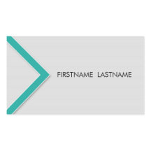 Teal Arrow Personal Networking Business Cards