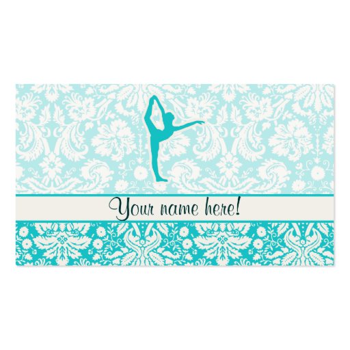 Teal Ballet Business Card (front side)