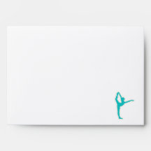 Teal Ballet Envelope