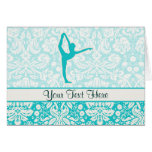 Teal Ballet Greeting Card