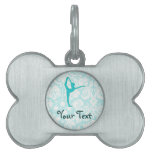Teal Ballet Pet ID Tag
