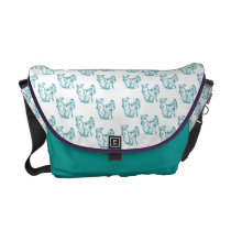 Teal Ballet Slippers Rickshaw Messenger Bag rickshaw messenger bags