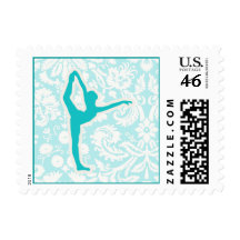 Teal Ballet Stamps
