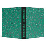 Teal Bandana Binder