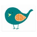 Teal Bird postcards