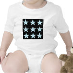 Teal & Black Stars T Shirt