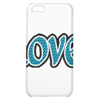 Teal & black stopped love iPhone 5C covers