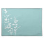 Teal Blue and White Country Floral Placemats