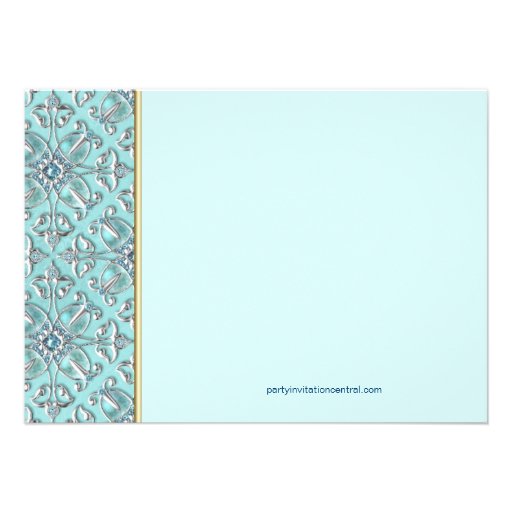 Teal Blue Boys Baby Chick Shower Invitations