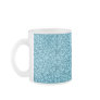 Teal & Blue Filigree Vines Mug