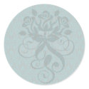 teal blue green swirl damask ornate pattern