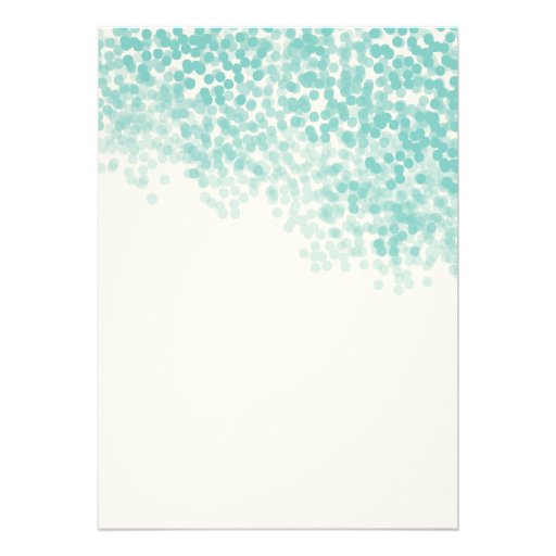 Teal Blue Light Shower Bridal Shower Invitations