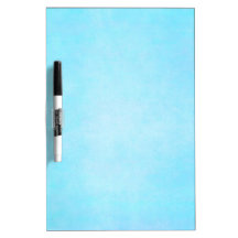 Teal Blue Light Watercolor Template Blank Dry-Erase Board