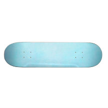Teal Blue Light Watercolor Template Blank Skate Board