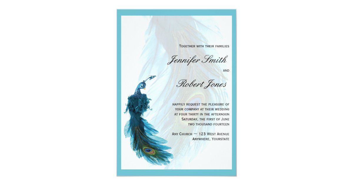wedding invitations teal blue teal blue peacock plume wedding invitation zazzle wedding invitations teal blue teal blue peacock plume wedding invitation zazzle
