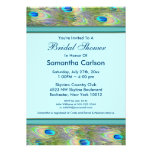 Teal Blue Peacock Wedding Invitations
