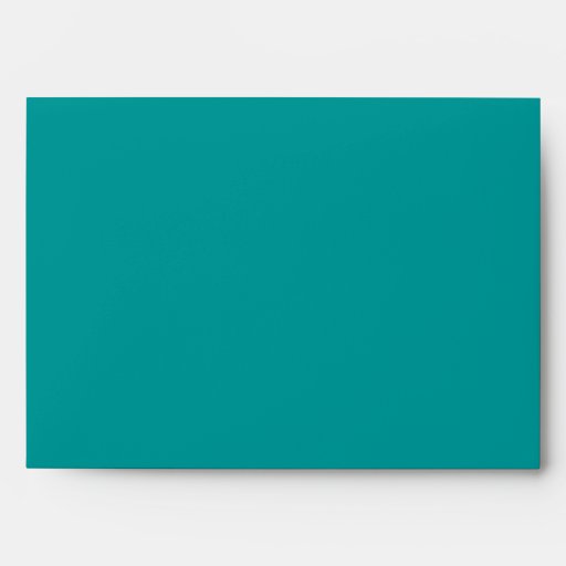 Teal Blue Peacock Wedding Invitations Envelopes