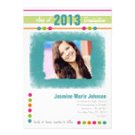 Teal Blue Photo Graduation Invitations invitations
