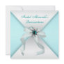 Teal Blue Quinceanera Party Personalized Invite