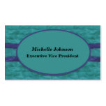 teal blue texture design business cards