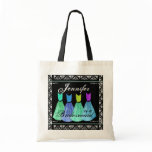 TEAL BLUE TURQUOISE Bridesmaid Dresses Tote Bag