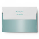 Teal Blue White Pearl Teal Blue Envelopes