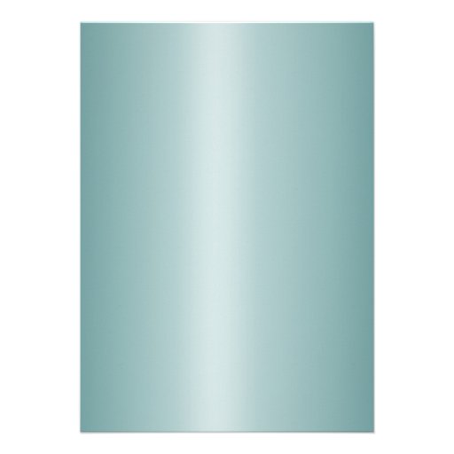 Teal Blue White Wedding Invitations