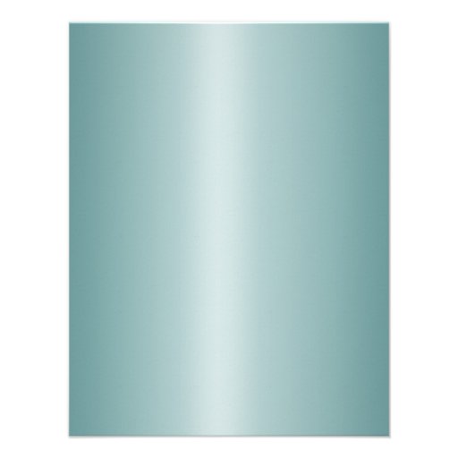 Teal Blue White Wedding Invitations
