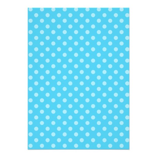 Teal BluePolka Dot Giraffe Baby Shower Invitations