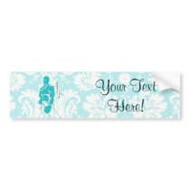 Teal Boxing Bumper Stickers