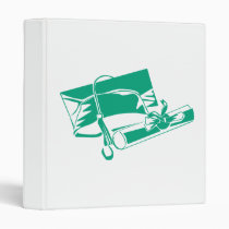 Teal Cap & Diploma binders