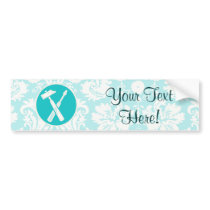 Teal Carpenter Tools Bumper Stickers