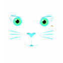 Teal Cat Face t-shirts