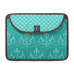 Teal Chandelier Rickshaw Sleeve for MacBooks rickshaw flap sleeves