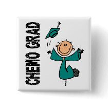 Teal CHEMO GRAD 1 (Ovarian Cancer) Pins