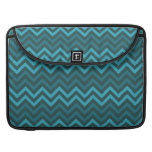 Teal Cheveron Zigzags Custom MacBook Pro Sleeve