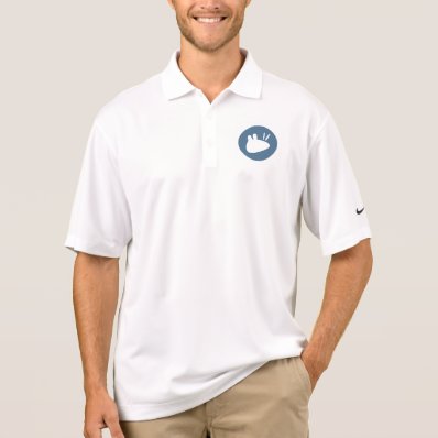 Teal circluar Xubuntu logo Polo T-shirt