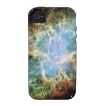 Teal Crab Nebula iPhone 4 Cases