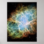 Teal Crab Nebula Print