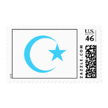 Teal Crescent & Star.png Stamp