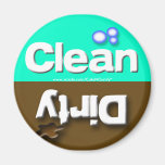 Teal Dishwasher Magnets Clean/Dirty magnets