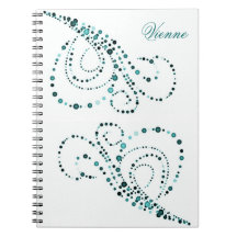 Teal Dots Note Book