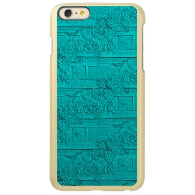 Teal Etched Look Horse Racing Silhouette Incipio Feather® Shine iPhone 6 Plus Case