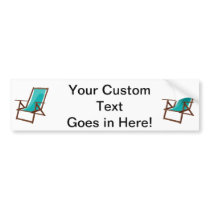 teal fabric beach chair.png bumper stickers