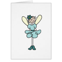 Teal Fairy Angel Card