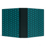 Teal Fairy Star Egg & Dart Pattern binders
